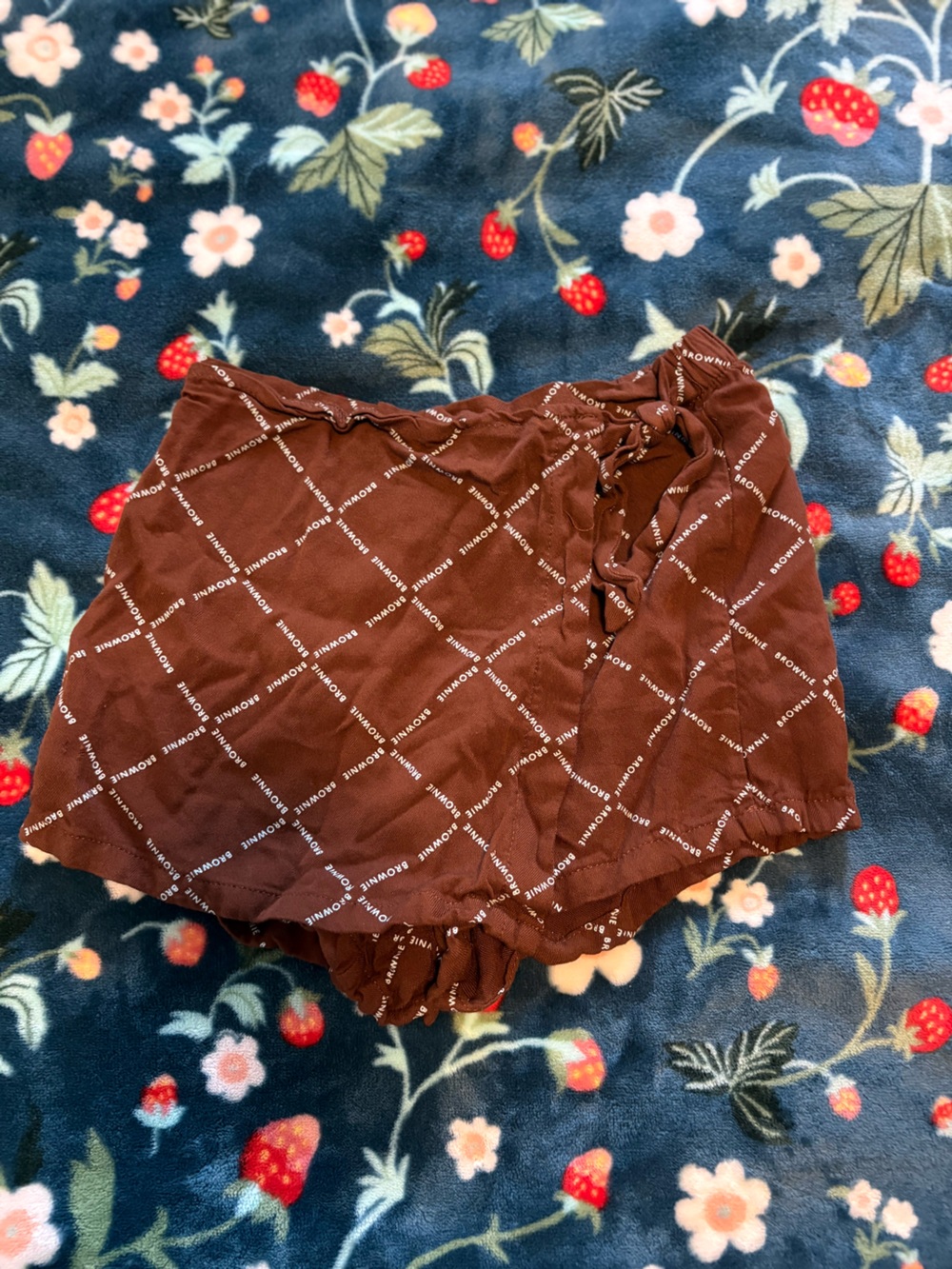 Brown Printed Girl Scouts Brownie Wrap Skort